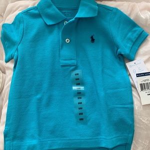 Polo Ralph Lauren gold shirt blue